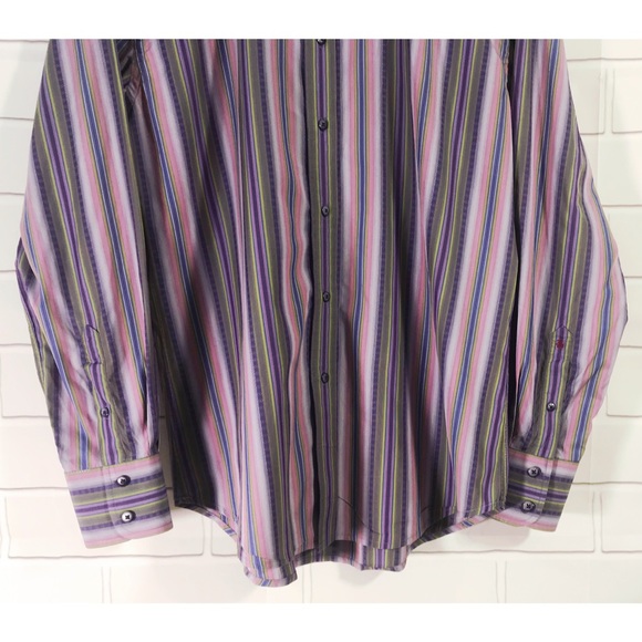 Robert Graham Button Long Sleeve Striped Shirt - Picture 4 of 8